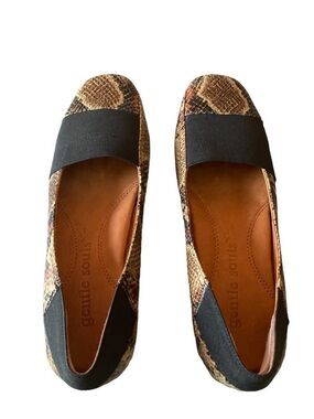 Gentle Souls Iso Kix Driving Moccasin Snake-Print Ballet Flat Size 8.5